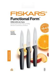   FISKARS Késkészlet, általános, 11 cm, FISKARS "Functional Form" fekete