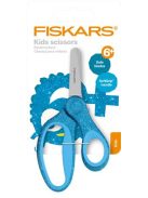 FISKARS Olló, iskolai, 13 cm, FISKARS "Glitter Kids", kék