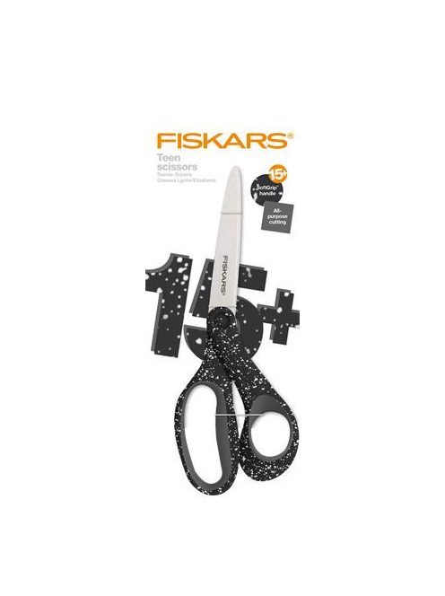 FISKARS Olló, általános, 20 cm, FISKARS "Grad Teen Spray", fekete