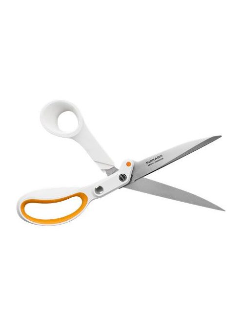 FISKARS Szabóolló, 25 cm, FISKARS "Amplify", fehér