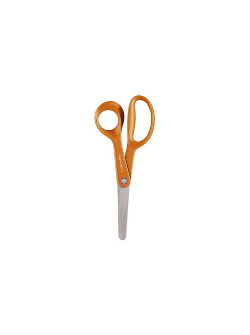 FISKARS Olló, iskolai, 13 cm, FISKARS "First", narancssárga