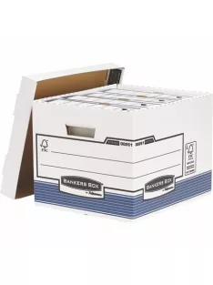   FELLOWES Archiválókonténer, karton, standard, "BANKERS BOX® SYSTEM by FELLOWES®", kék