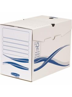   FELLOWES Archiválódoboz, A4, 200 mm, FELLOWES "Bankers Box Basic", kék-fehér