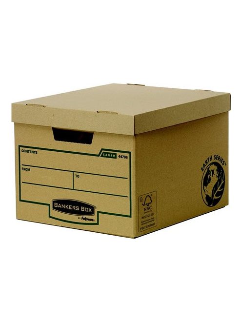 FELLOWES Archiválókonténer, karton, standard, "BANKERS BOX® EARTH SERIES by FELLOWES®"