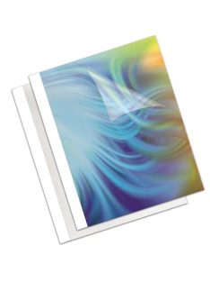   FELLOWES Hőkötőborító, 1,5 mm, 170 g, 1-10 lap, matt, A4, FELLOWES "Coverlight", fehér