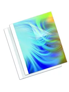   FELLOWES Hőkötőborító, 1,5 mm, 170 g, 1-10 lap, matt, A4, FELLOWES "Coverlight", fehér