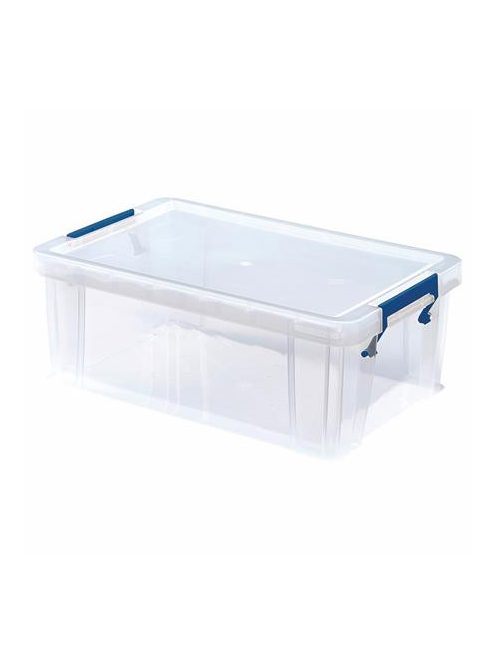 FELLOWES Műanyag tároló doboz, átlátszó, 10 liter, FELLOWES, "ProStore™"