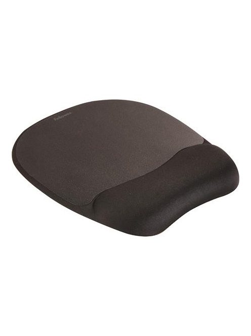 FELLOWES Egéralátét csuklótámasszal, habtöltésű, FELLOWES "Memory Foam", fekete