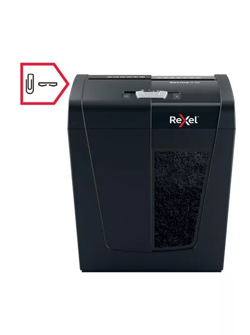 REXEL Iratmegsemmisítő, konfetti, 10 lap, REXEL, "Secure X10"