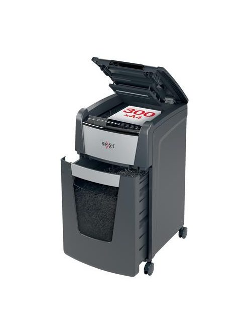 REXEL Iratmegsemmisítő, konfetti, 300 lap, REXEL, "Optimum AutoFeed+ 300X"
