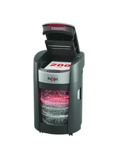   REXEL Iratmegsemmisítő, mikrokonfetti, 200 lap, REXEL "ShredMax AutoFeed+ 200M P5"