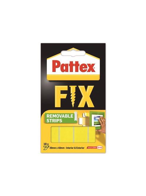 HENKEL Ragasztócsík, kétoldalas, visszaszedhető, 20 x 40 mm, HENKEL "Pattex Fix"