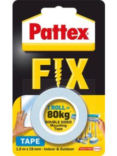   HENKEL Ragasztószalag, kétoldalas, 19 mm x 1,5 m, HENKEL "Pattex Fix 80 kg", kék
