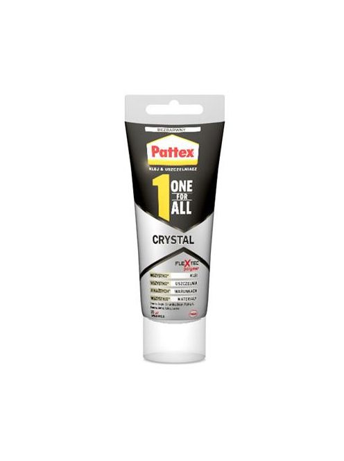 HENKEL Ragasztó, építési-szerelési, 90 g, HENKEL "Pattex One for All Crystal"