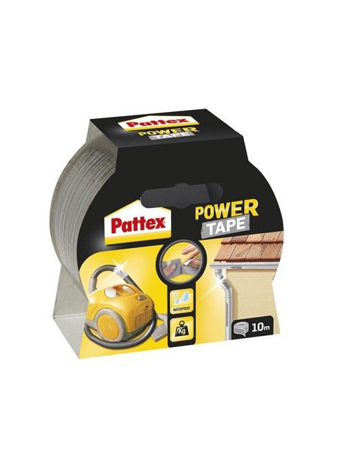 HENKEL Ragasztószalag, 50 mm x 10 m, HENKEL "Pattex Power Tape", ezüst