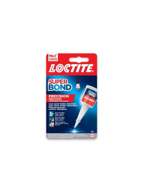 HENKEL Pillanatragasztó, 5 g, HENKEL "Loctite Super Bond Precision"