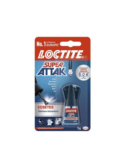 HENKEL Pillanatragasztó, ecsetes, 5 g, HENKEL "Loctite Super Bond"