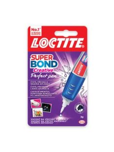   HENKEL Pillanatragasztó, 3 g, HENKEL "Loctite Super Bond  CEATIVE Perfect Pen"