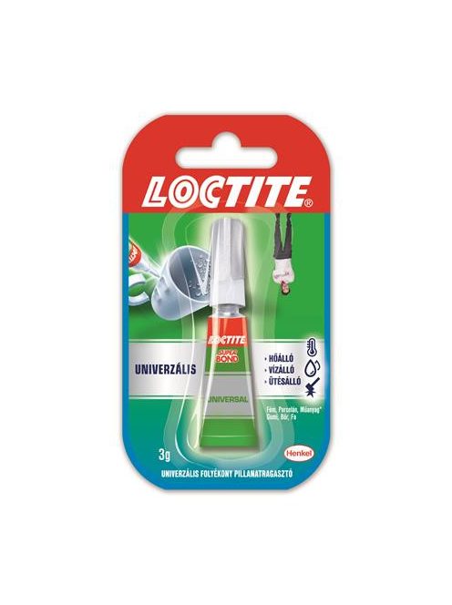 HENKEL Pillanatragasztó, 3 g, HENKEL "Loctite Super Bond Liquid"