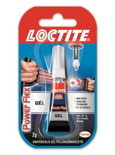   HENKEL Pillanatragasztó gél, 2 g, HENKEL "Loctite Super Bond Power Flex Gél"