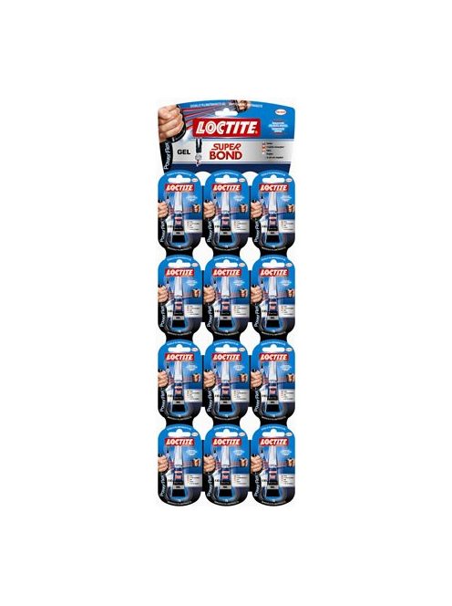 HENKEL Pillanatragasztó gél, 2 g, HENKEL "Loctite Super Bond Power Flex Gél"