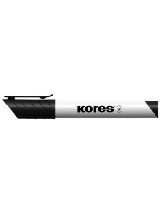   KORES Tábla- és flipchart marker, 1-3 mm, kúpos, KORES "K-Marker", fekete