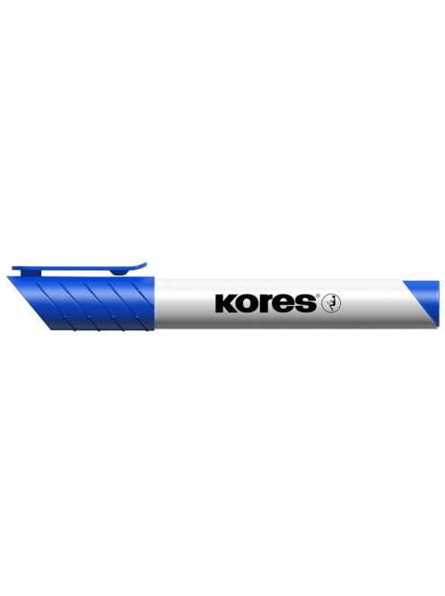 KORES Tábla- és flipchart marker, 1-3 mm, kúpos, KORES "K-Marker", kék