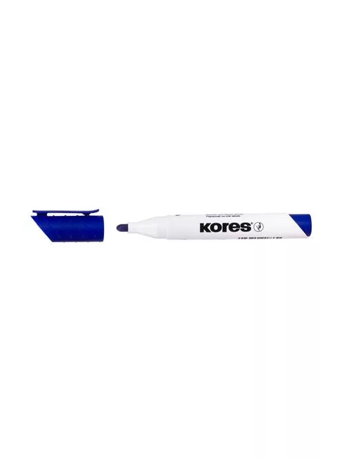 KORES Tábla- és flipchart marker, 3 mm, kúpos, KORES "K-Marker XW1", kék