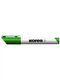   KORES Tábla- és flipchart marker, 3 mm, kúpos, KORES "K-Marker XW1", zöld