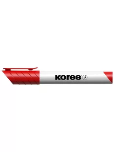   KORES Tábla- és flipchart marker, 3 mm, kúpos, KORES "K-Marker XW1", piros