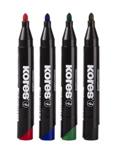   KORES Alkoholos marker, 3-5 mm, kúpos, KORES "K-Marker XP1", 4 különböző szín