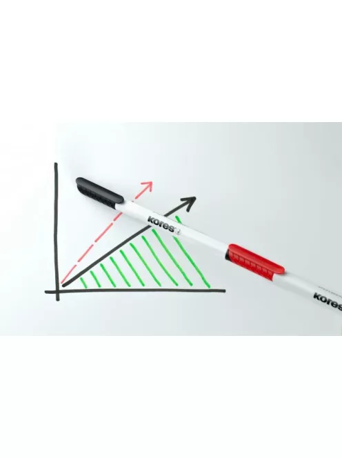KORES Tábla- és flipchart marker készlet, 1-3 mm kúpos, KORES "K-Marker W1", 6 különböző szín