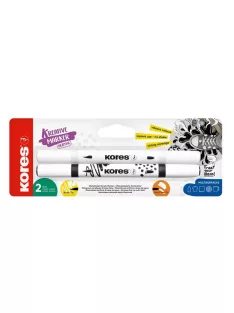   KORES Dekormarker készlet, akril, 1-2 mm, kétvégű, KORES " K-Kreative", 2 különböző szín