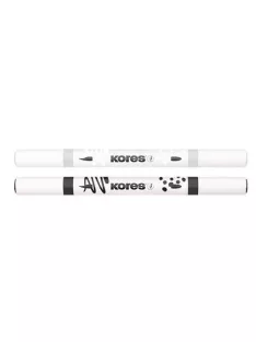   KORES Dekormarker készlet, akril, 1-2 mm, kétvégű, KORES " K-Kreative", 2 különböző szín