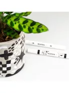 KORES Dekormarker készlet, akril, 1-2 mm, kétvégű, KORES " K-Kreative", 2 különböző szín