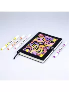 KORES Dekormarker készlet, akril, 1-2 mm, kétvégű, KORES " K-Kreative", 6 különböző szín