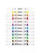 KORES Dekormarker készlet, akril, 1-2 mm, kétvégű, KORES " K-Kreative", 12 különböző szín