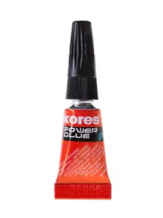   KORES Pillanatragasztó gél, 3x1 g, KORES "Power Glue Gel"