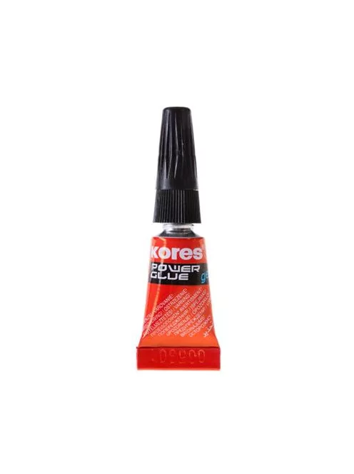 KORES Pillanatragasztó gél, 3x1 g, KORES "Power Glue Gel"