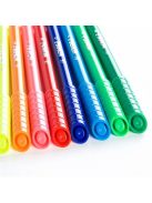 KORES Filctoll készlet, kimosható, KORES "Korellos", 24 különböző szín