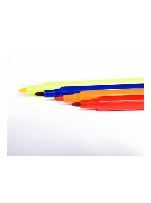 KORES Filctoll készlet, kimosható, KORES "Korellos", 24 különböző szín