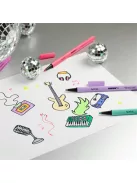 KORES Filctoll készlet, kimosható, KORES "K-beats", 15 különböző szín