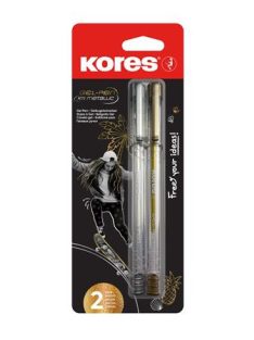   KORES Zseléstoll készlet, 1,0 mm, kupakos, háromszögletű, KORES "K11", arany/ezüst