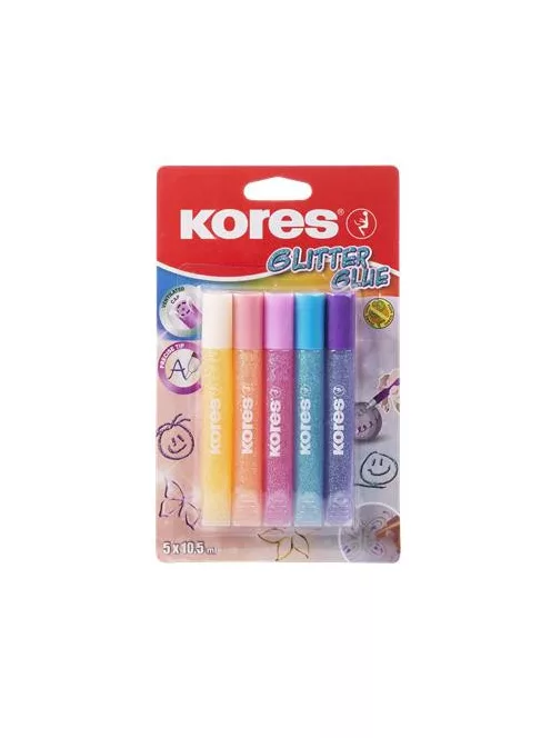 KORES Csillámos ragasztó, pasztell, KORES