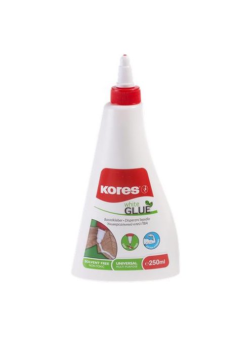 KORES Hobbiragasztó, 250 ml, KORES "White Glue"