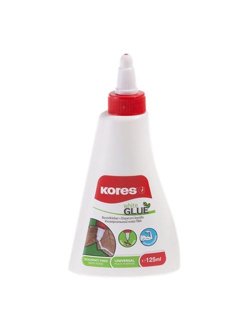 KORES Hobbiragasztó, 125 ml, KORES "White Glue"