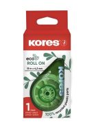 KORES Hibajavító roller, 4,2 mm x 15 m, KORES "ECO Roll On", zöld