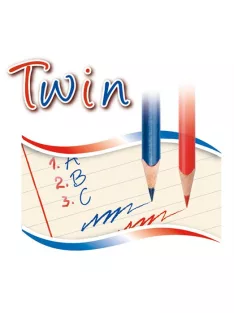  KORES Postairón, háromszögletű, KORES "Twin", kék-piros