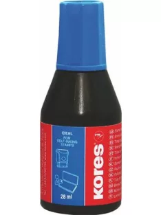 KORES Bélyegzőfesték, 28 ml, KORES, kék