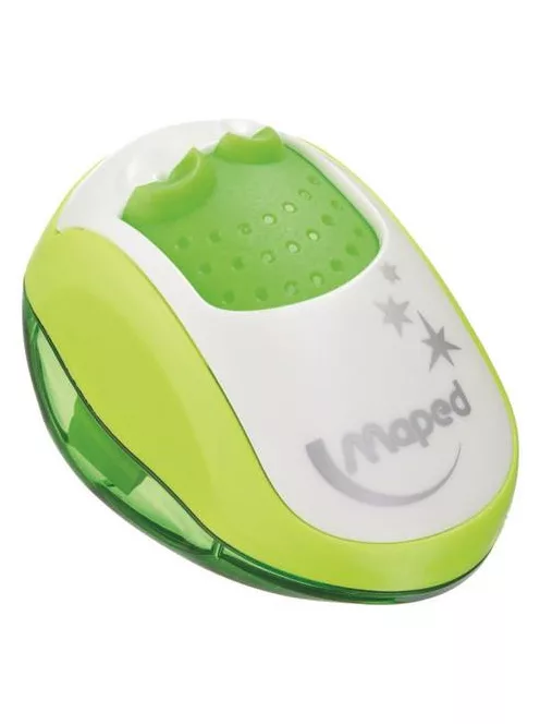 MAPED Hegyező, kétlyukú, tartályos, MAPED "Clean", vegyes színek